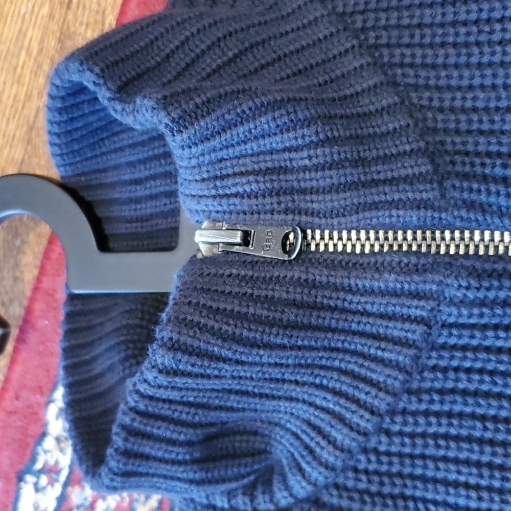 GAP Mockneck Sweater Jacket 100% Cotton - Picture 10 of 16